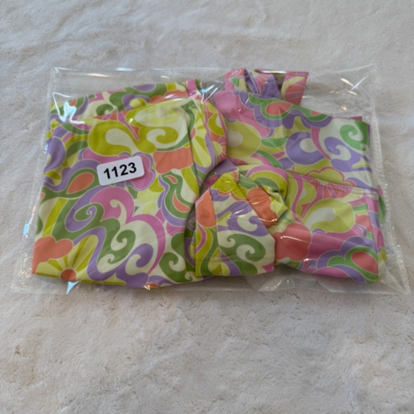 New! SET Beach Riot Leah Crop Felicia Boyshort Psychedelic Sunshine 31123 - Picture 14 of 14